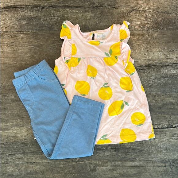 Just One You Made For Carter’s 3T Lemon Print Outfit 2-Piece Set - Picture 1 of 10
